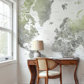 World Map Cities - Hollace Mural Wallpaper - room preview 06