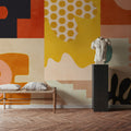 Playing Around Shapes 6 Mural Wallpaper - room preview 06