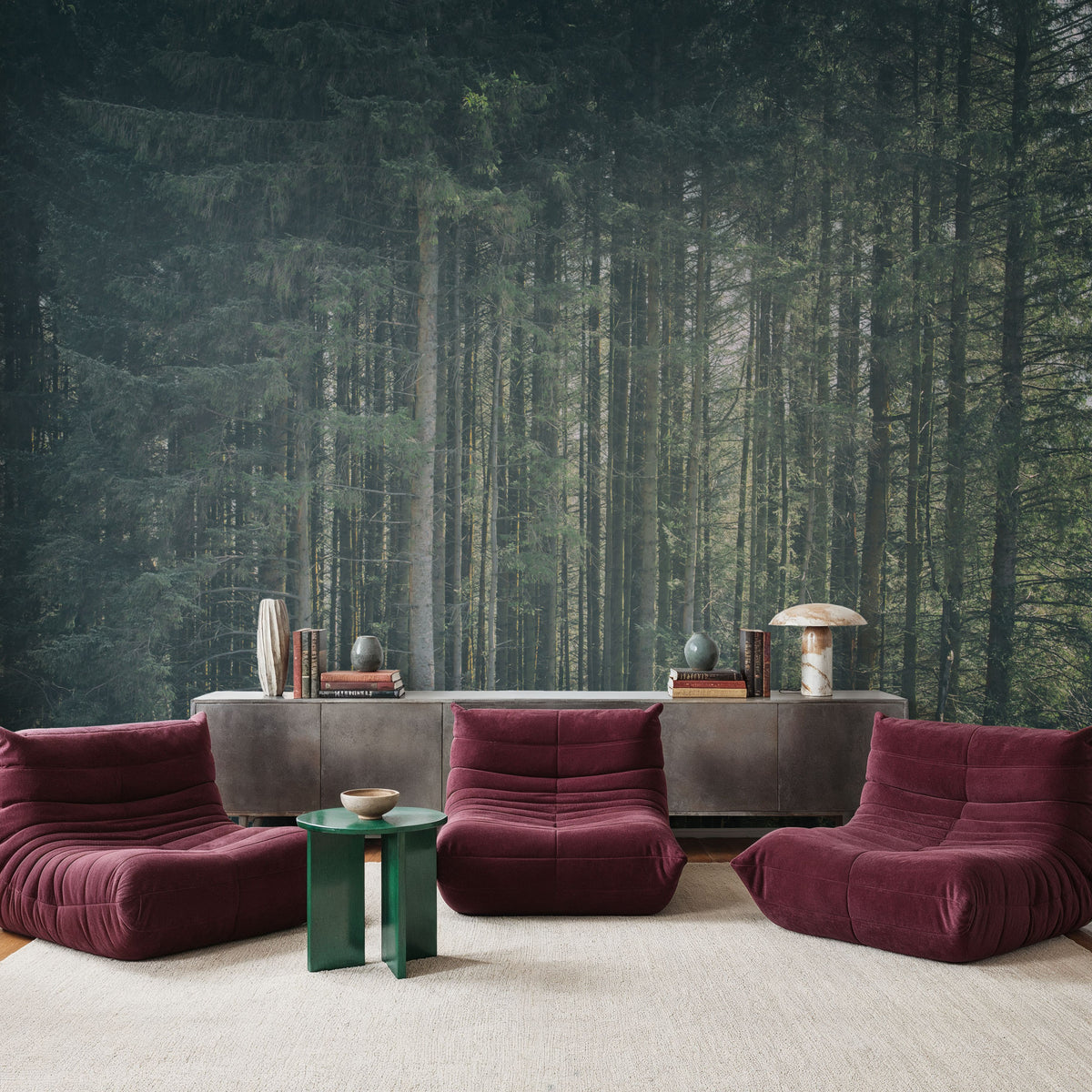 Dappled Forest Mural Wallpaper - room preview 06