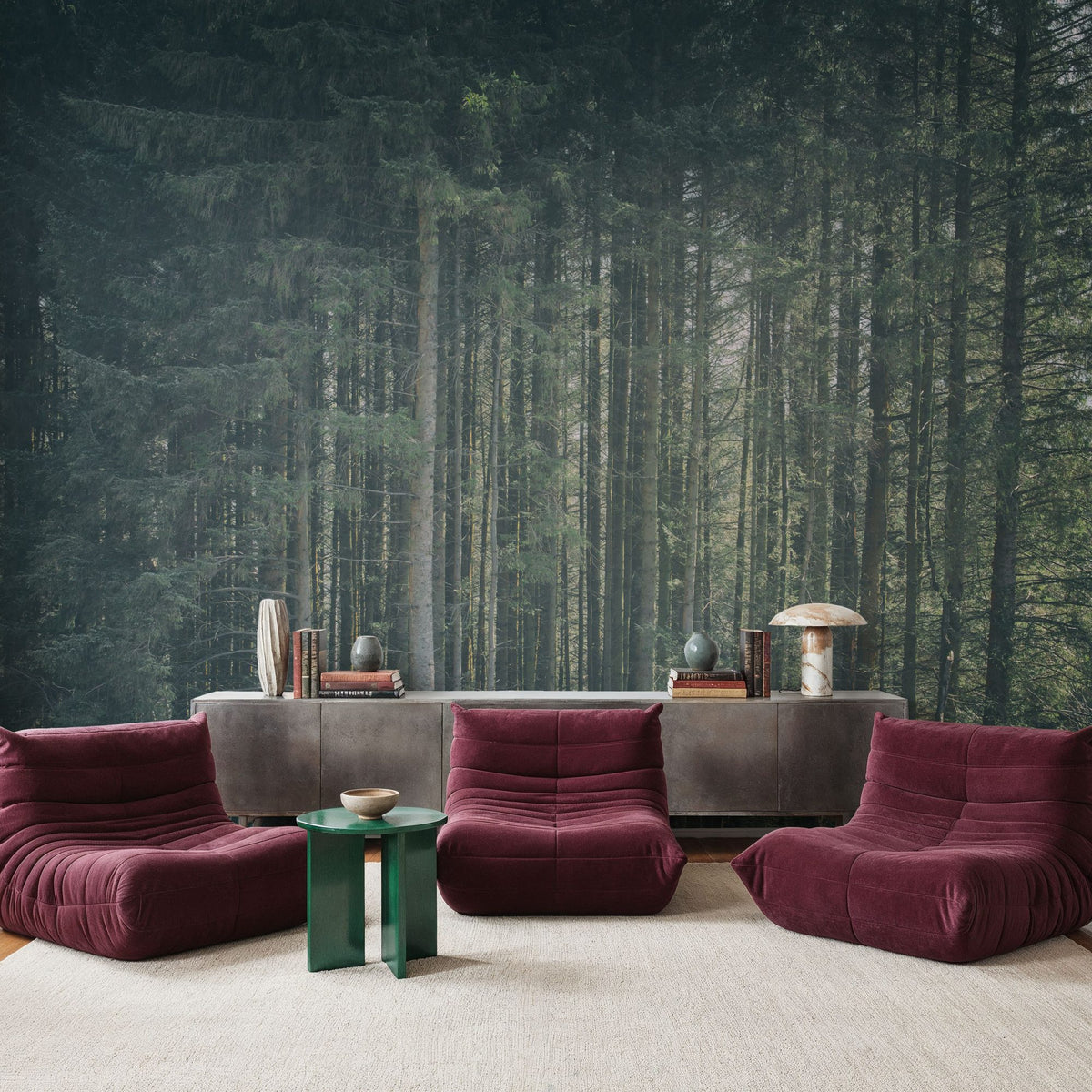 Dappled Forest Mural Wallpaper - room preview 06