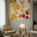 Fall Leaves III Muted Mural Wallpaper - room preview 06
