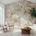 Orchids on Water Mural Wallpaper - room preview 06