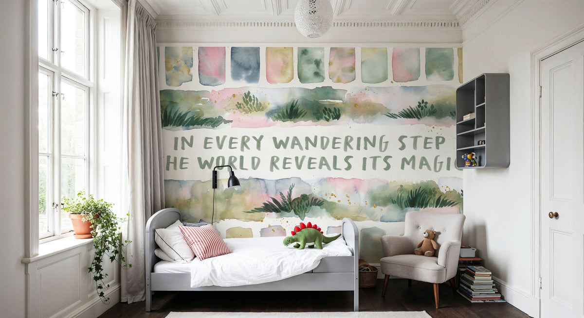 Midsummer Meadow I Mural Wallpaper - room preview 06
