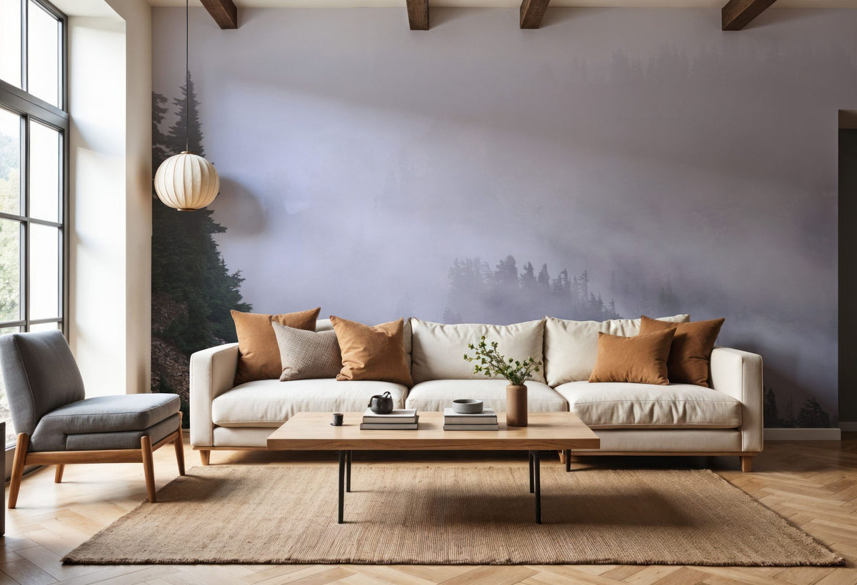 Fog Cascade Mural Wallpaper - room preview 06