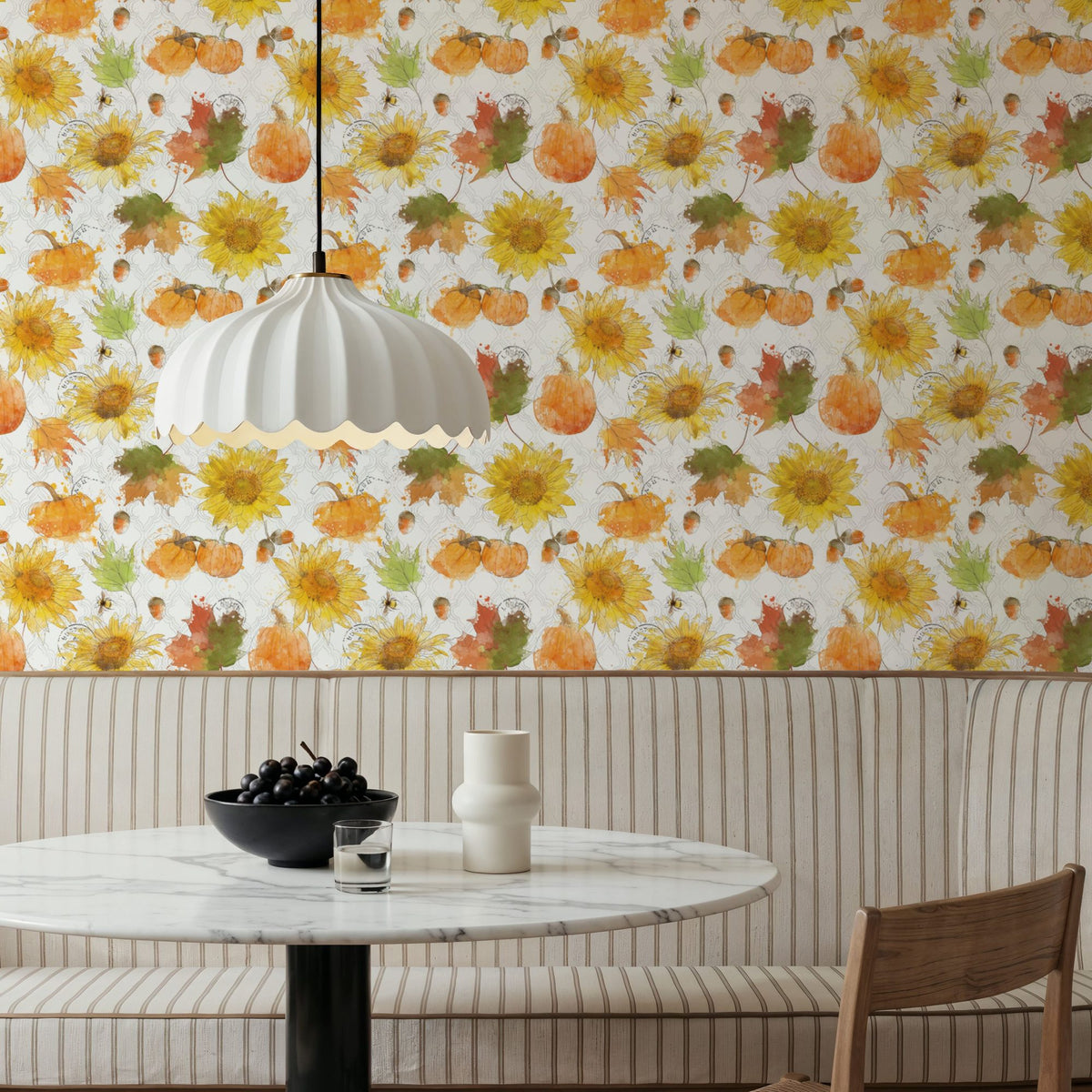 Harvest Leaves Mural Wallpaper - room preview 06