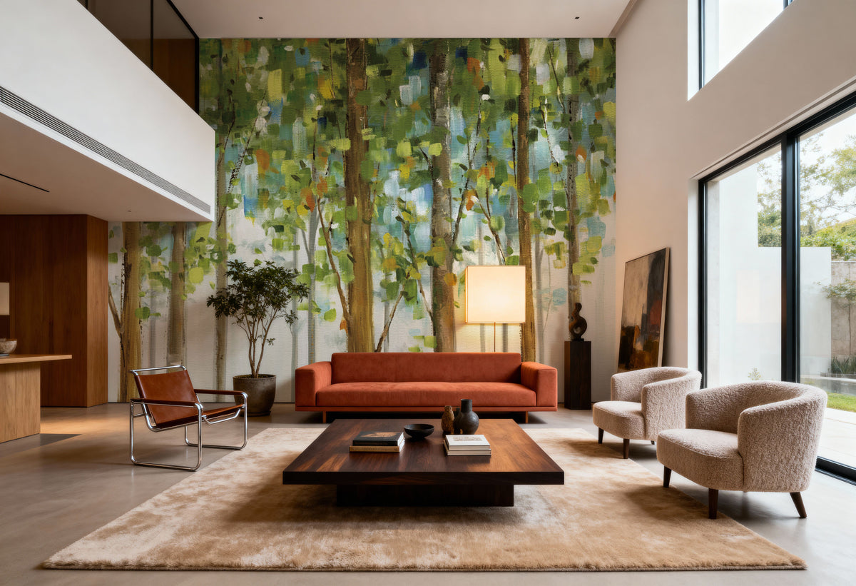 Forest Study I Mural Wallpaper - room preview 06
