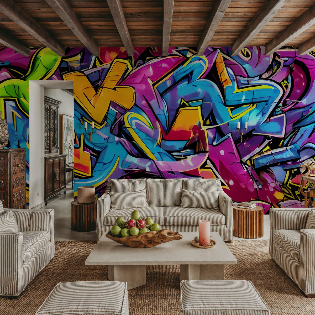 Tricky Street Mural Wallpaper - room preview 06