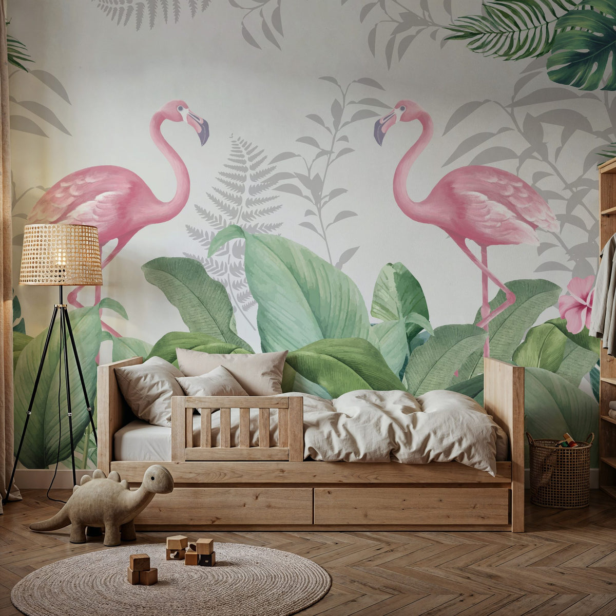 Dwellpaper Flamingo Challenge Mural Wallpaper image 6
