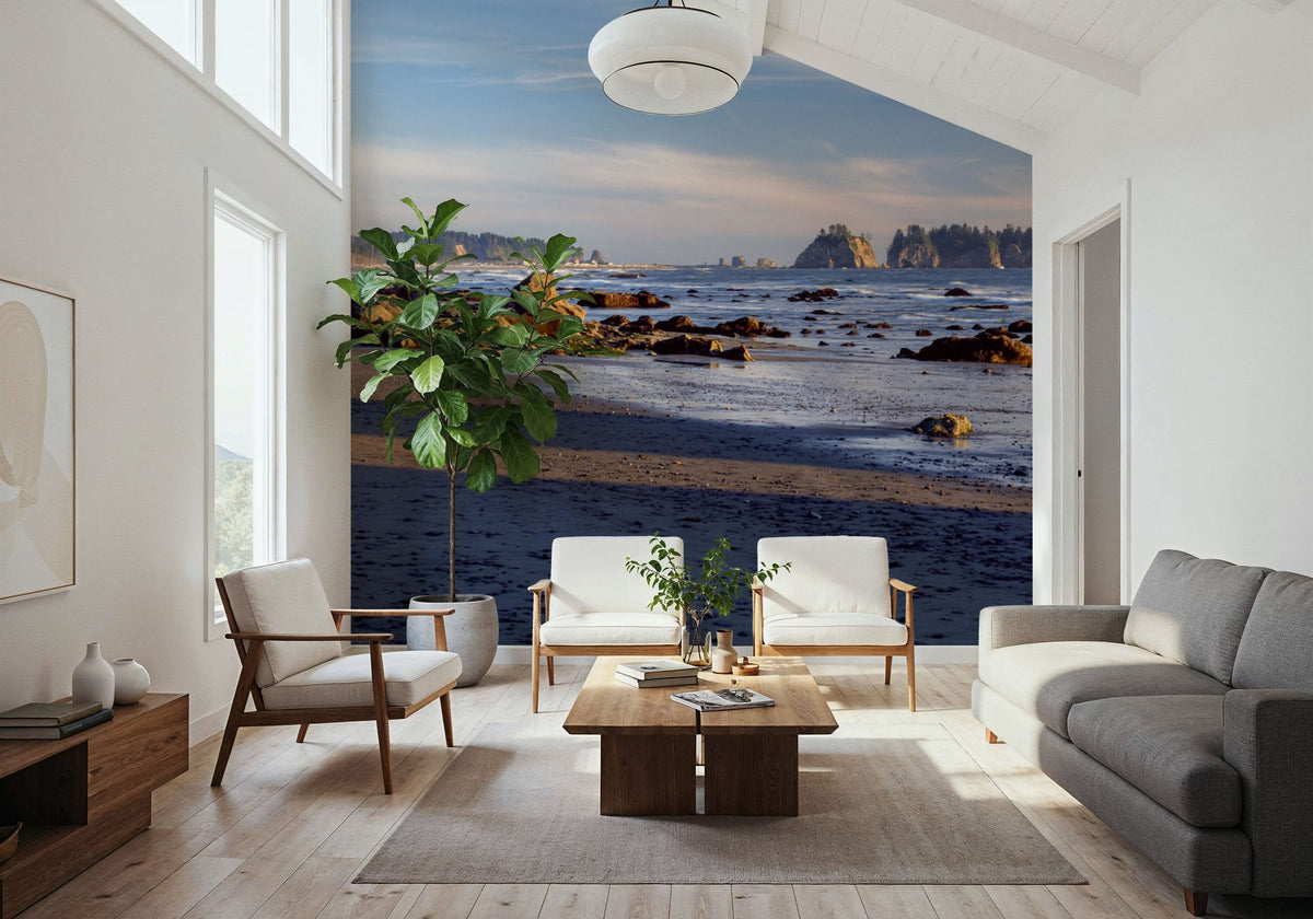 Rialto Beach At Sunset Mural Wallpaper - room preview 06