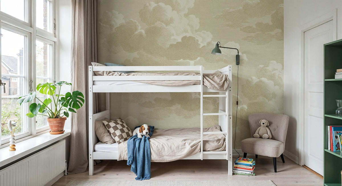 Intaglio Clouds, Sand Mural Wallpaper - room preview 06