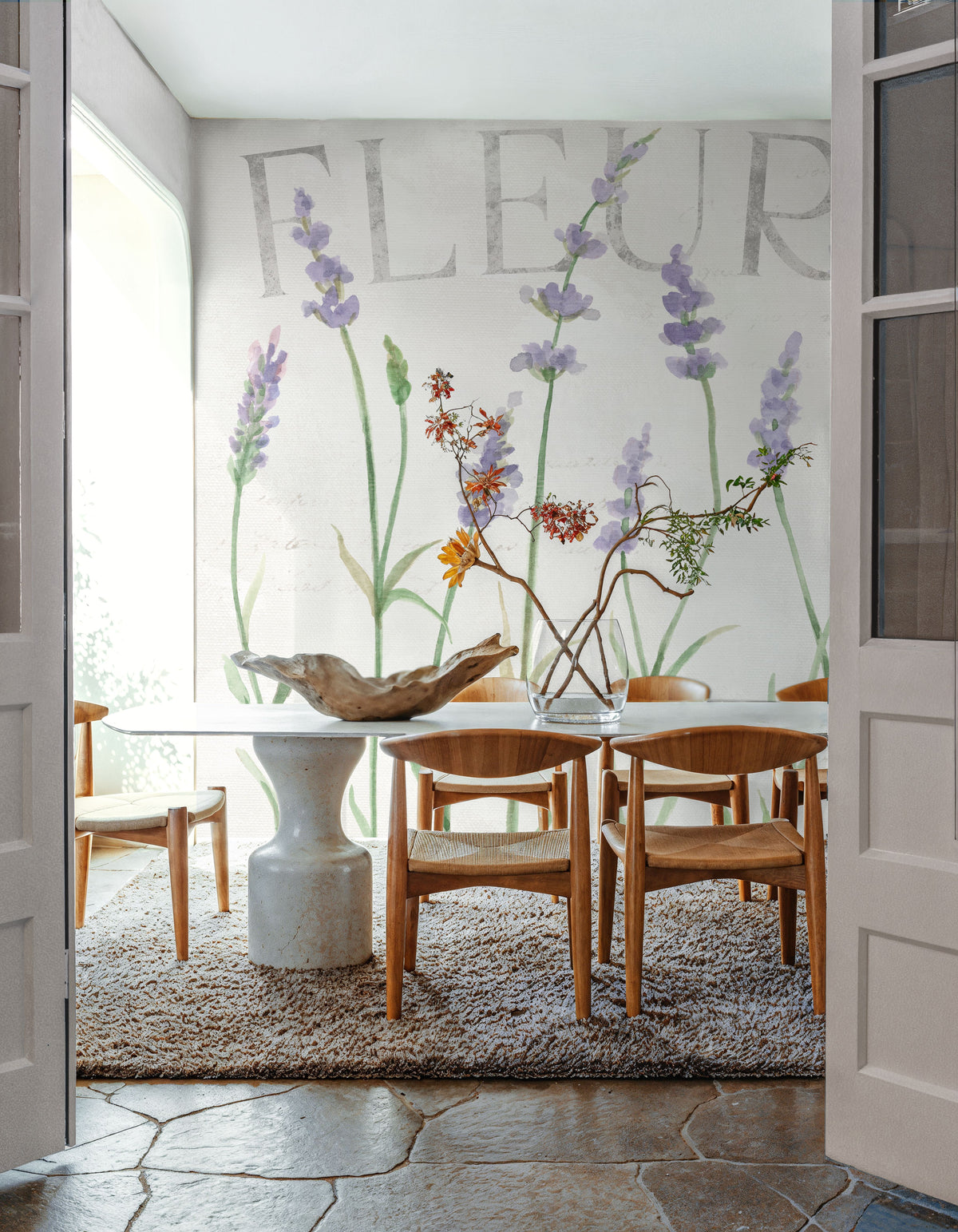 Lavender Fields II Mural Wallpaper - Light Tone - room preview 06