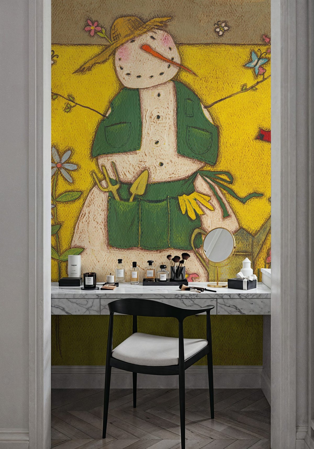 Seasonal Snowman V Mural Wallpaper - room preview 06