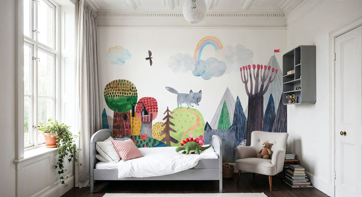 Over the Mountains Mural Wallpaper - room preview 06