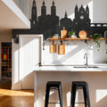 Maastricht the Netherlands Skyline Black & White Mural Wallpaper - room preview 06