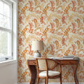 Harvest Sprig Brown Mural Wallpaper - room preview 06