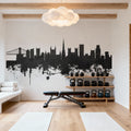 Bristol England Skyline Black & White Mural Wallpaper - room preview 06