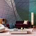 Pastel Leaves Mural Wallpaper - room preview 06