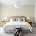 Seeing Stripes Beige Beige Mural Wallpaper - room preview 06