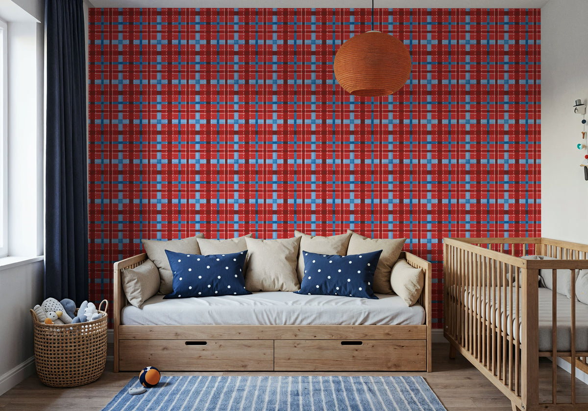 Seafood Shanty Red VI Mural Wallpaper - room preview 06