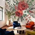 Festive Blooms VIII Mural Wallpaper - room preview 06