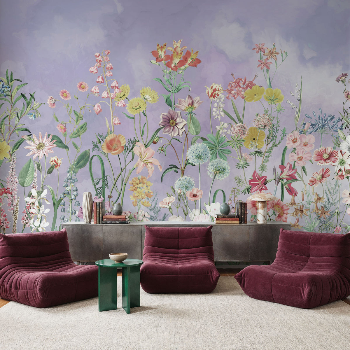 Summer Meadow Mural Wallpaper - room preview 06