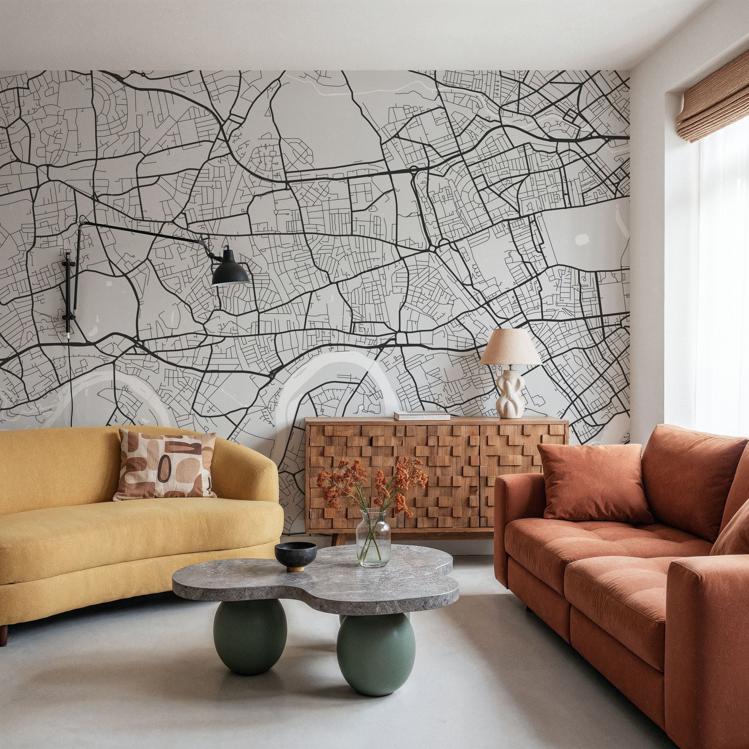 West London Grey Mural Wallpaper