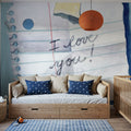 Remember I Love You Mural Wallpaper - room preview 06