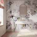 Watercolor Geometry Shine Mural Wallpaper - room preview 06