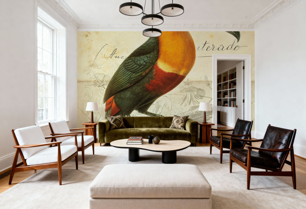 Pretty Bird I Mural Wallpaper - room preview 06
