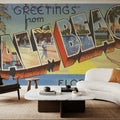 Greetings From Palm Beach Mural Wallpaper - room preview 06