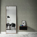 Woodland Drops Gray Mural Wallpaper - room preview 06