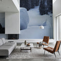 Snowing All Night Mural Wallpaper - room preview 06