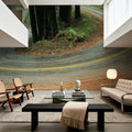 Serpentine Forest Mural Wallpaper - room preview 06