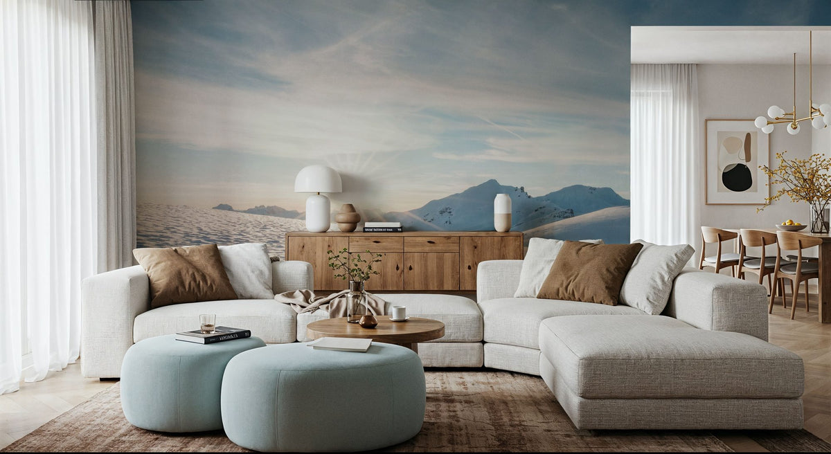 Arlberg Winter Mural Wallpaper - room preview 06