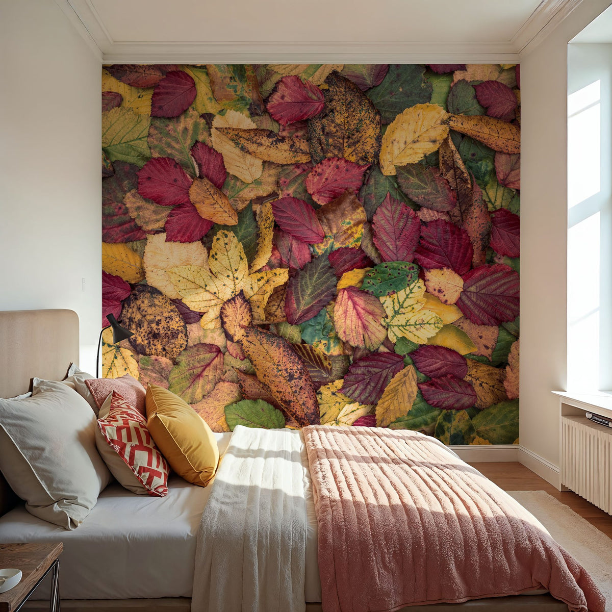 Fall Color Burst Mural Wallpaper - room preview 06