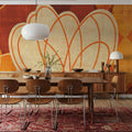 Spring Tulips Warm Mural Wallpaper - room preview 06