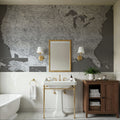 US Map Detailed - Paolo Mural Wallpaper - room preview 06