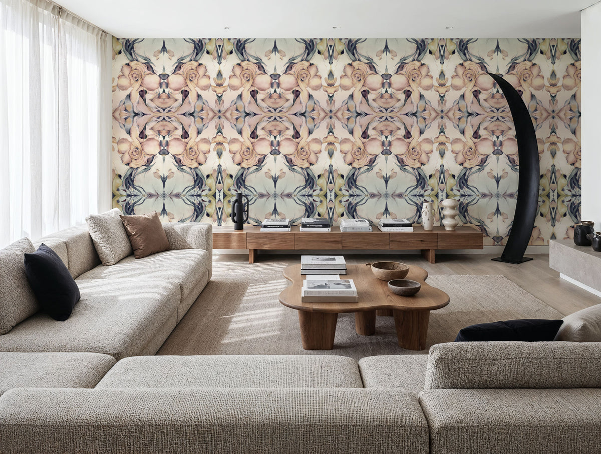 Flower Obsession Mural Wallpaper - room preview 06