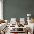 Faux Sand Stucco Finish, French Green Mural Wallpaper - room preview 06