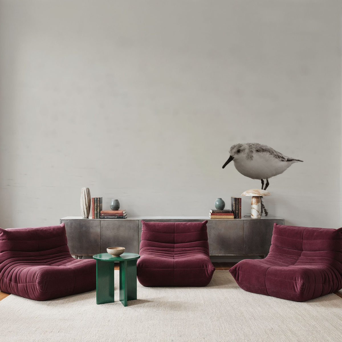 Tybee Island Sanderling Mural Wallpaper - room preview 06
