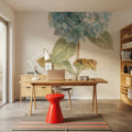 Garden Hydrangea Mural Wallpaper - room preview 06