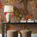 Juicy Fruits, Dusty Pink Mural Wallpaper - room preview 06