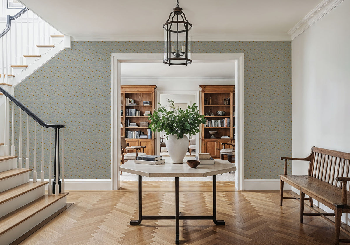Natural Flow Meadow, Misty Mural Wallpaper - room preview 06