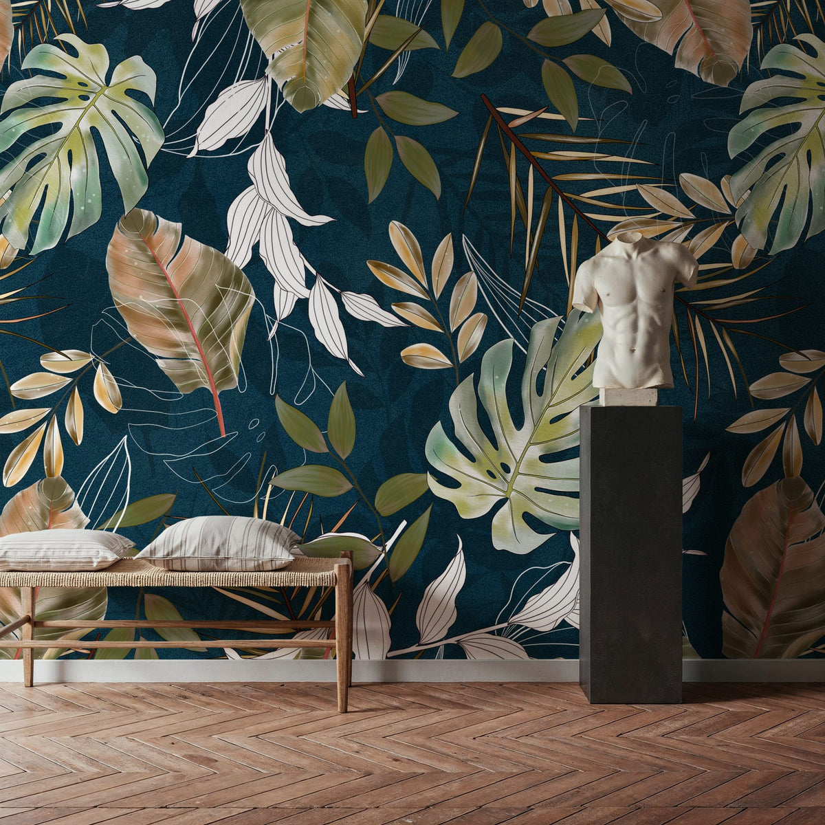 Fall Winds Ahead Mural Wallpaper - Neutral Tone - room preview 06
