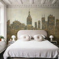 Lavish Skyline Mural Wallpaper - room preview 06