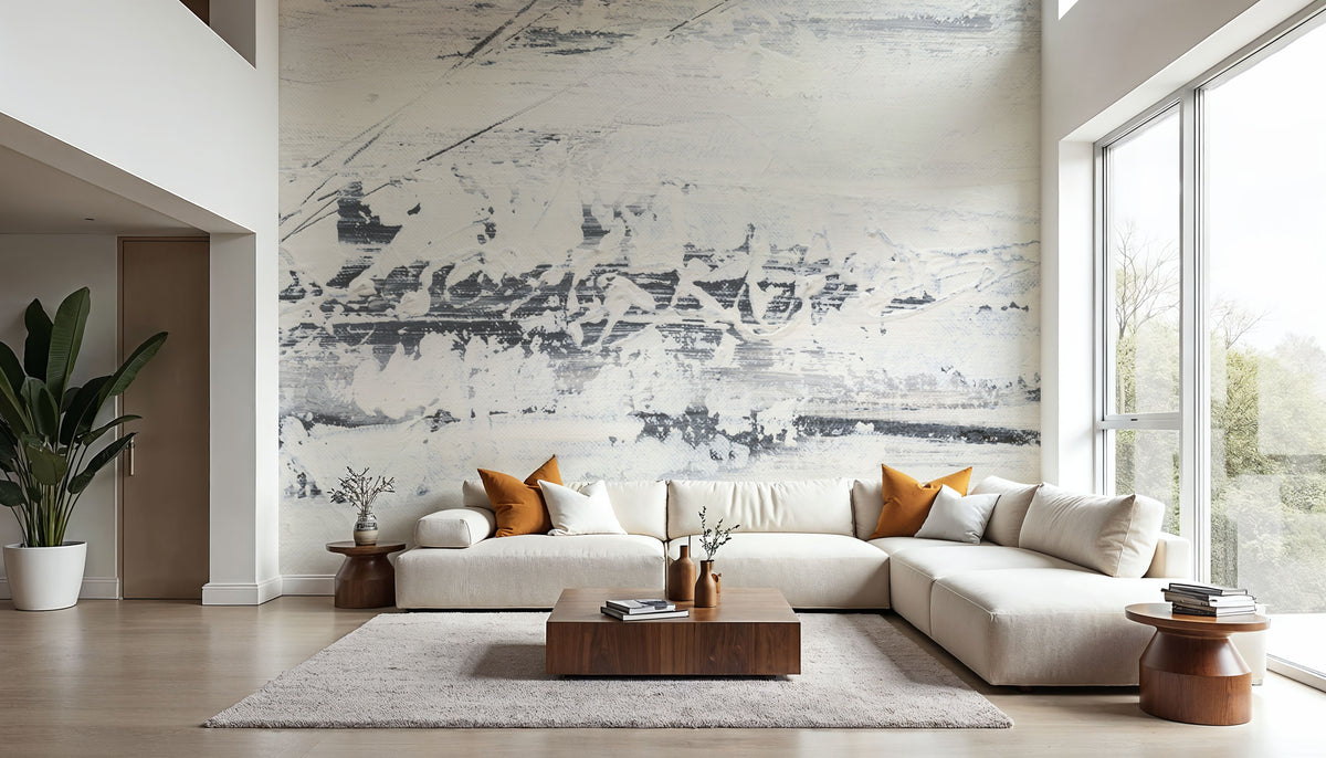 Textured Gold Mural Wallpaper - room preview 06