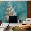 Treasures From the Sea Aqua I Mural Wallpaper - room preview 06