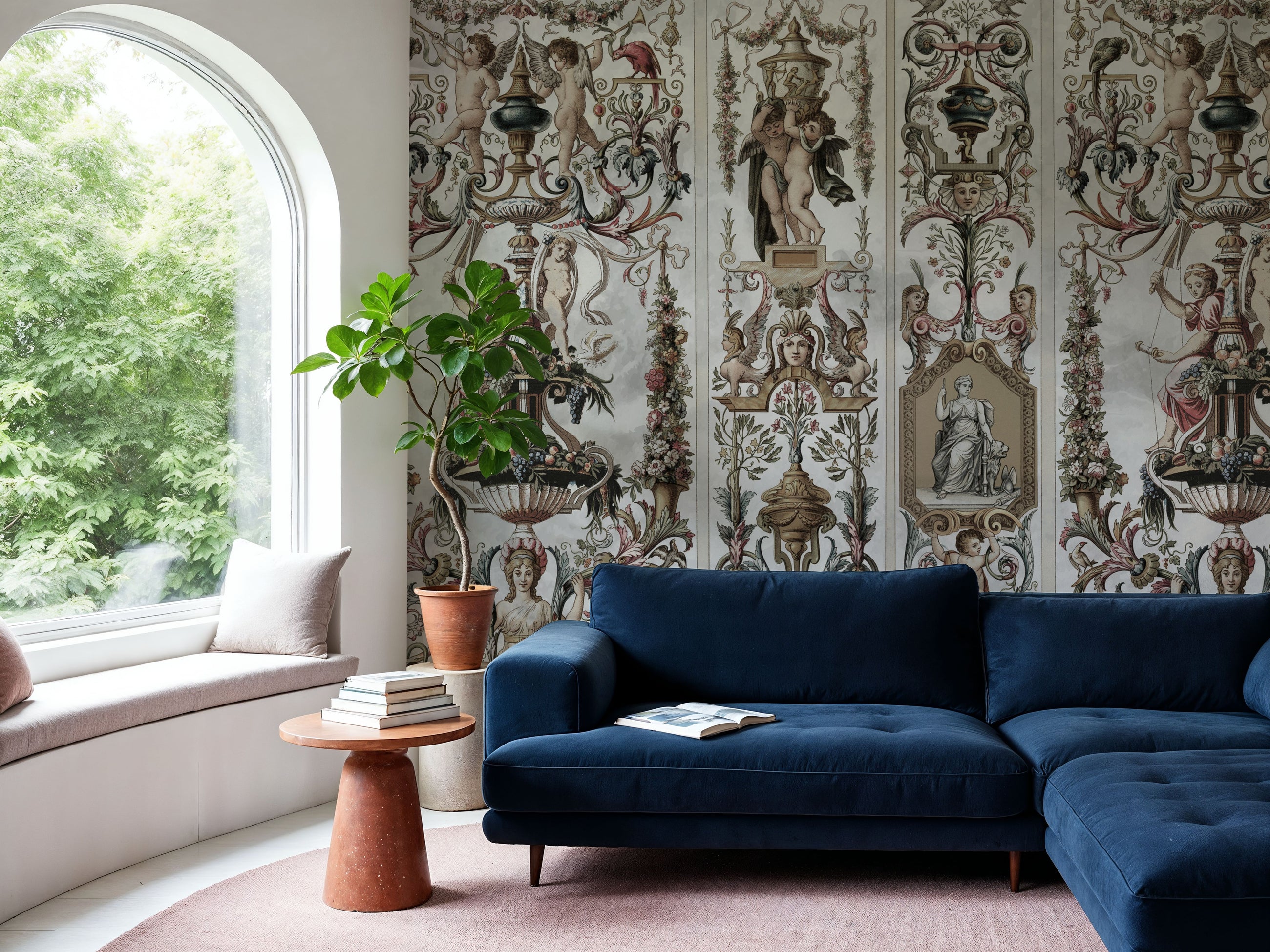 Baroque Panel Mural Wallpaper