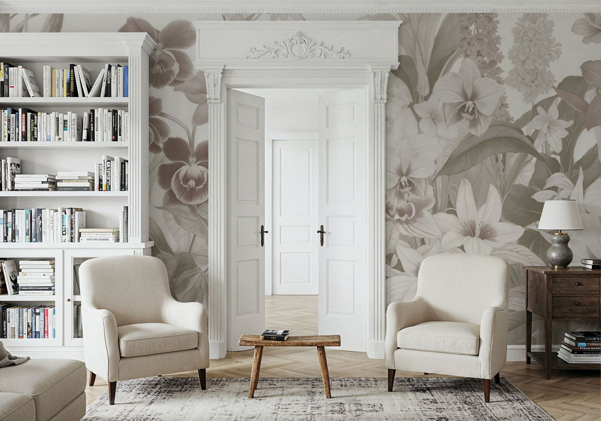 The Tenderness of Orchids, Sand Mural Wallpaper - room preview 06