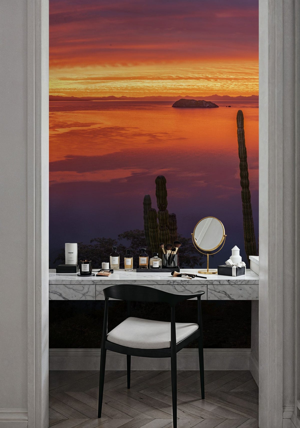 Cardon Cactus Sunset Mural Wallpaper - room preview 06